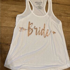 White Bride Tank Top